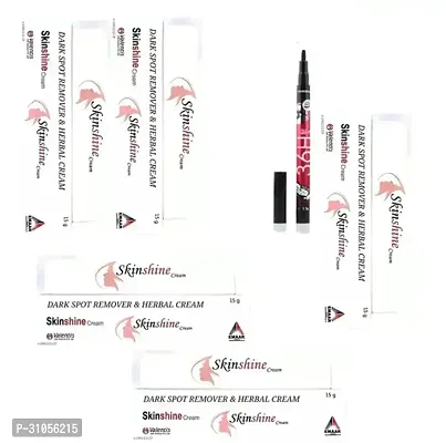 Skin Shine Daynight Cream (15 G) Pack of 5 with 36 H Waterproof Eyeliner