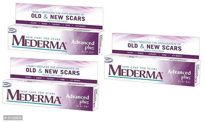 Mederma Advanced Scar Gel - 1x Daily: Use less, save more - Reduces the Appearance of Old  New Scars Pharmacist  ( pack of 3)