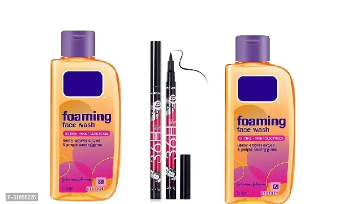 Foaming Facewash 150ML Pack Of 2 With Eyeliner Combo