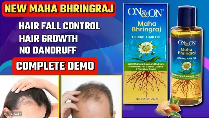 Maha Bhringraj Herbal Hair Oil (110% Results), 200Ml-thumb0