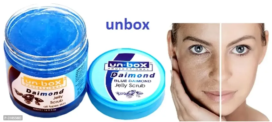 Unbox Professional Diamond Blue Face Gel (500 g)-thumb0