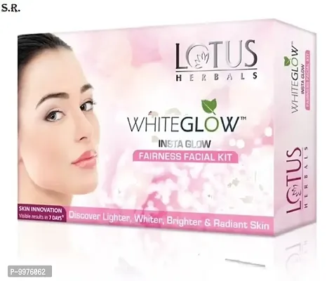 lotus herbals whiteglow insta glow fairness facial kit pack of 1-thumb0