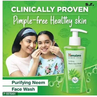 HIMALAYA PURIFYING NEEM FACEWASH 200ML PACK OF 1 FOR PIMPLE FREE HEALTHY SKIN