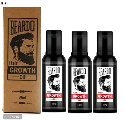 Beardo Beard and Hair Growth Oil - 50ML PACK OF 3-thumb0