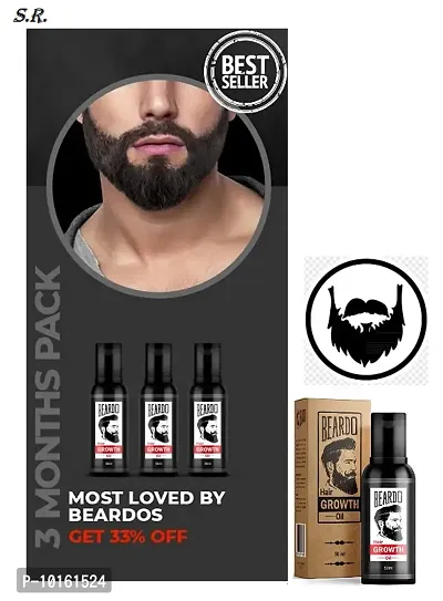 BEST BEARD OIL 50ML FOR FASTER GROWTH pack of 3