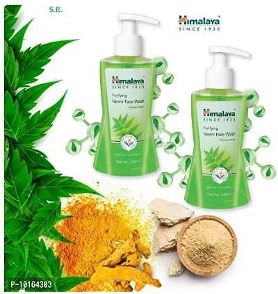 get pimple free skin - himalaya purifying neem facewash 200ml pack of 2