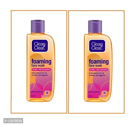 pack of 2 clean and clear foaming facewash 150ml