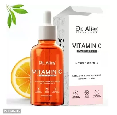 Dr. Alies - Professional Vitamin C Supercharged Face Serum, Brightening Anti-Aging Skin Repair Dark Circle Fine Line  Sun Damage Corrector 60ML-thumb0