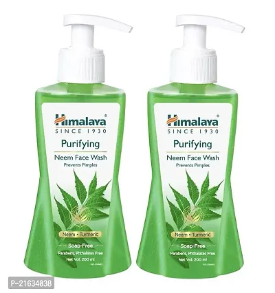 Himalaya Purifying Neem Face Wash, 200 Ml  - Pack of 2-thumb0