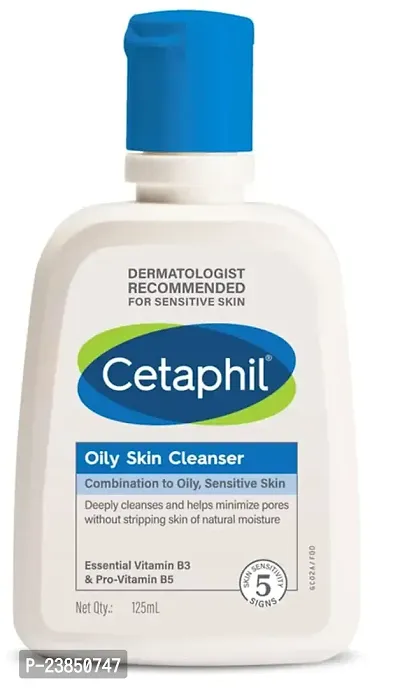 Cetaphil Face Wash oily Skin Cleanser for Dry to Normal, Sensitive Skin, 125 ml-thumb0