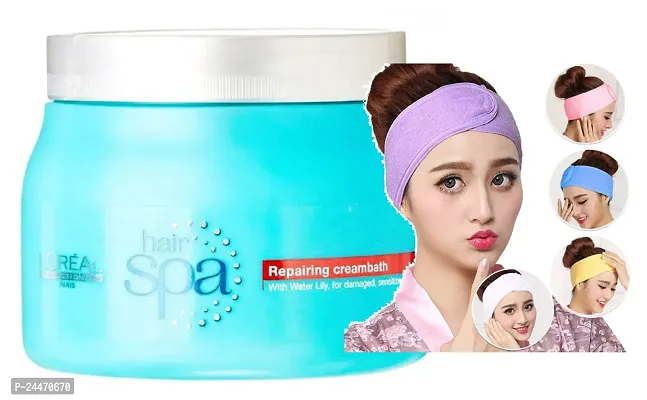 Hair Spa Repairing Creambath 490g + facial band-thumb0