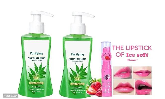 #new NEEM FACEWASH 200ML _02 + MAGIC PINK LIP BALM.