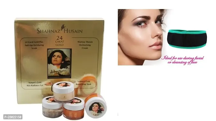 Shahnaz Box Gold Facial Kit + Facial Band-thumb0