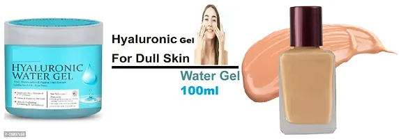 Ayurvedic hyaluronic water gel 100ml for man, women+ Liquid foundition.