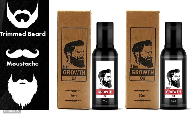 Natural Beard Care Growth Oil Pack of 2pcs