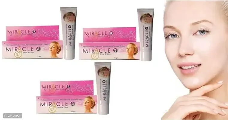 Miracle 3 Shine and Glow Cream 15gm Pack of 3-thumb0