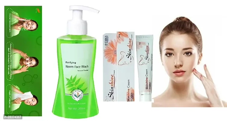 Combo Of Neem Purifying Facewash 200Ml With Skin Shine Night Cream Pack Of 1