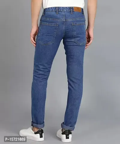 MAVERICK SLIMFIT MID BLUE DENIM JEANS-thumb2