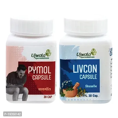 Pymol+Livcon Capsule, Relieve in bleeding, Hemorrhoids, Piles, Fissure, Fistula