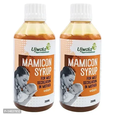 Mamicon Syrup Pack of 2 I For Milk Secretion In Mother I Reduce Breast engorgement I Prevent Mothers From Candida Fungus I Open Blocked Milk Ducts