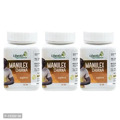 Manulex Churna pack of 3, Herbal Laxative, Acidity, Piles  Constipation