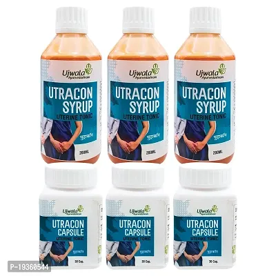 Utracon Capsule and Syrup for One Month Kit I For Incontinence, Vaginal Infection, UTI