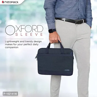 Oxord Sleeve Bag for Upto 14.2Inch Macbooks (Navy Blue)-thumb2