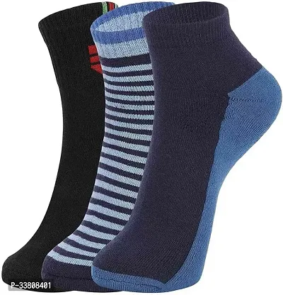 Stylish Multicoloured Socks For Men Pack Of 3-thumb0