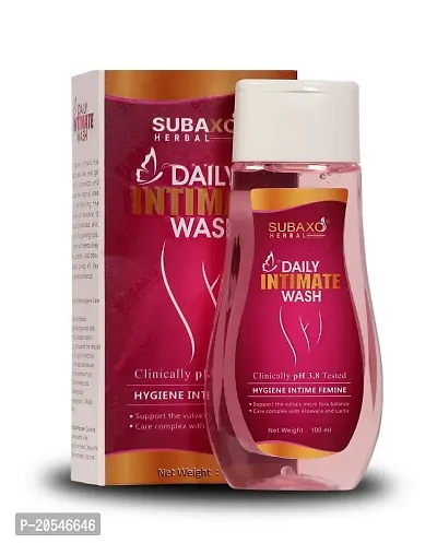 Subaxo Herbal Daily Intimate Wash , Prevent Dryness ,Itching  Irritation Of Intimate Areas (100 ml)-thumb0