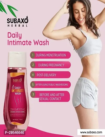 Subaxo Herbal Daily Intimate Wash , Prevent Dryness ,Itching  Irritation Of Intimate Areas (100 ml)-thumb3