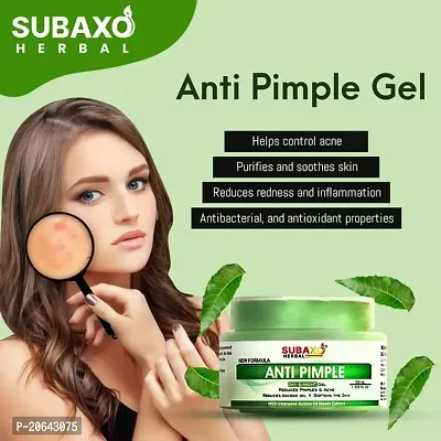 Subaxo Herbal Anti Pimple Gel, Reduces Pimples  Acne, Soften Skin, Reduces Excess Oil (50 ml)-thumb4