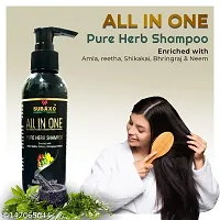 Subaxo Herbal All In One Pure Herb Shampoo ,Anti Dandruff ,Anti Hair Fall (200 ml) AND Herbal Turmeric Bath Soap ,For Soft  Glowing Skin ,Anti Bacterial (Pack Of 2,Each 75 g)-thumb3