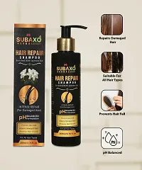 Subaxo Herbal Hair Repair Shampoo , Enriched With Jasmine Extract , Repair Damaged Hair , Anti Hair Fall , Promotes Hair Growth (2 Pc Each 200 ml)-thumb1