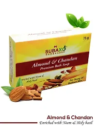 Subaxo Herbal Almond Chandan Beauty Soap 3 Pc Each 75 G Charcoal Skin Glowing Soap 3 Pc Each 100 G-thumb4