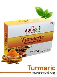 Subaxo Herbal Turmeric Skin Whitening Soap 6 Pc Each 75 G-thumb3