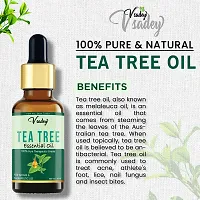 Tea Tree Essential Oil For Skin, Hair, Face, Acne Care, Pure, Natural And Undiluted Therapeutic Grade Essential Oil - 15 Ml (Pack Of 2)-thumb2