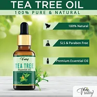 Tea Tree Essential Oil For Skin, Hair, Face, Acne Care, Pure, Natural And Undiluted Therapeutic Grade Essential Oil - 15 Ml (Pack Of 2)-thumb1