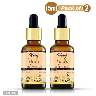 Vanilla Oil Natural Pure Undiluted Uncut Essential Oil - 15 Ml (Pack Of 2)