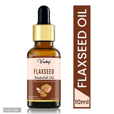 Cold Pressed Natural Flaxseed Oil For Joints, Hair, Skin And Nails - 10 Ml (Pack Of 1)