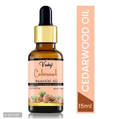 Cedarwood Essential Oil Pure, Natural & Undiluted For Hair Growth & Skin - 15 Ml (Pack Of 1)