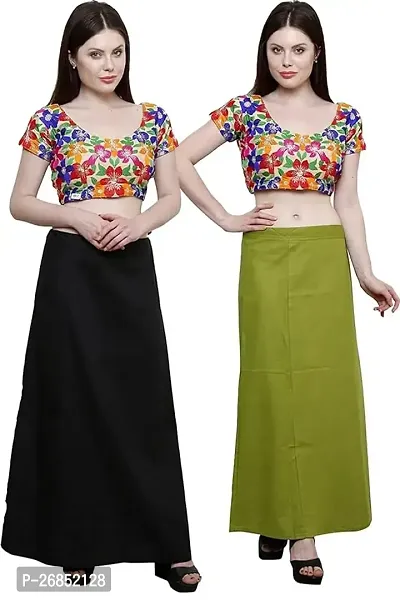 Reliable Multicoloured Cotton Solid Stitched Patticoats For Women