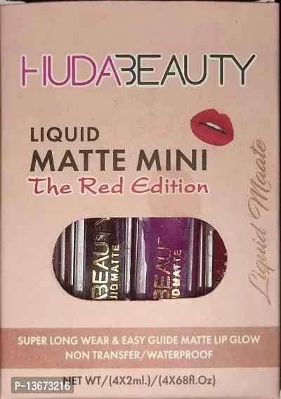 Liquid Matte Minis Lipstick Red Edition Pack of 4 In Set-thumb0