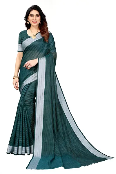 Women lilan saree With Unstitched Blouse Piecee