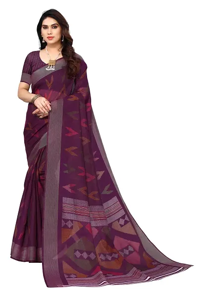 Lovly Women's Moss Chiffon Beautiful Ethinic Wear Saree With Unstiched Blouse Piece (A_V_M_16062051-Pink)