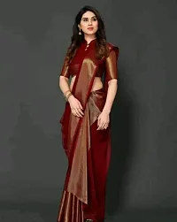 Beautiful Chiffon Saree with Blouse Piece-thumb1