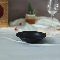 Black Matte  Pasta Plates (Set of 2)-thumb2