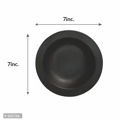 Black Matte  Pasta Plates (Set of 2)-thumb4