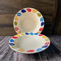 Flower Petals Pasta Plates (Set of 2)-thumb2