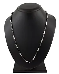 TRINETRI Double Populer Pure Stainless Steel Rice Chain 20inch - European Trending Style - Necklace for Men  Boy-thumb2