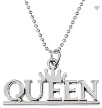 TRINETRI Queen Name Letter Locket Chain Necklace For girls girlfriend women Stainless Steel Locket-thumb2